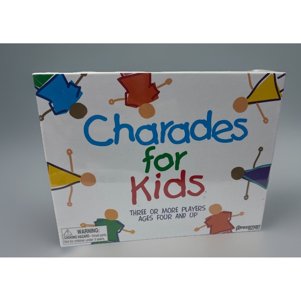Charades‎ For Kids Pressman Toys Family Game 3+ Players Ages 4+ Boxed 3009C  NEW